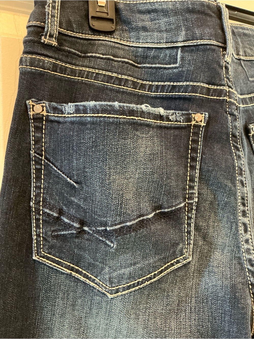 Buckle BKE Festival Stella Stretch Dark Wash Denim Straight Leg Rodeo Cowgirl 31 - Picture 8 of 16